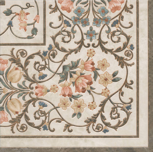 Декор Лирия ковёр угол лаппатированный обрезной 40,2х40,2