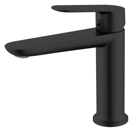 Cмеситель для раковины Azario Аланти керамический картридж, черный матовый