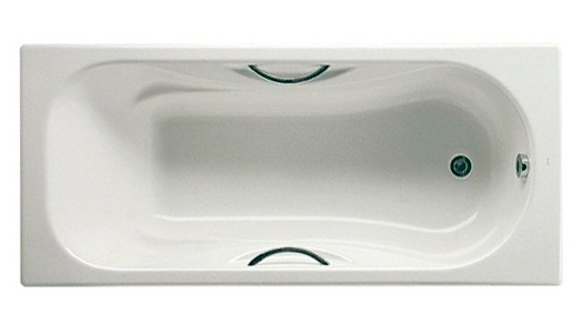ванна MALIBU с отверстиями под ручки  / 160х75 /   ( бел )  