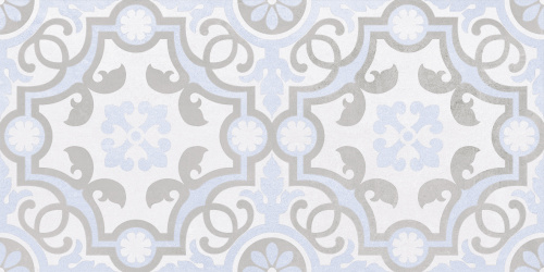 Depo Плитка настенная узор голубой 25х50