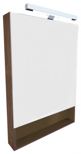 шкаф GAP 60 зеркальный  / 60х85х12,9 /   ( тиковое дерево )  