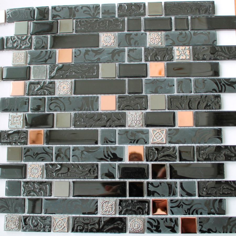 Мозаика стеклянная, 20*20,20*40*8 (304*304), DGFW010 