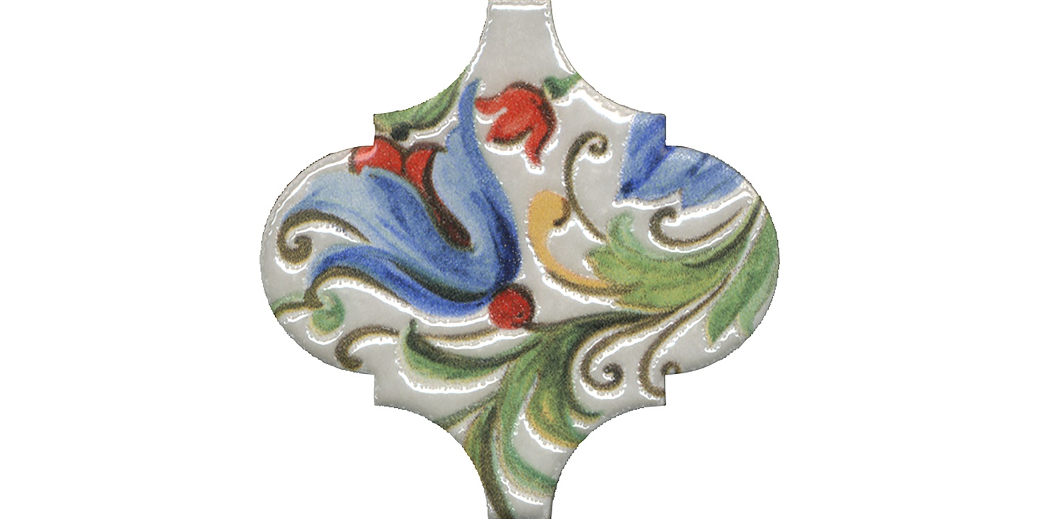 Декор Арабески Тоскана 3 глянцевый 6,5x6,5