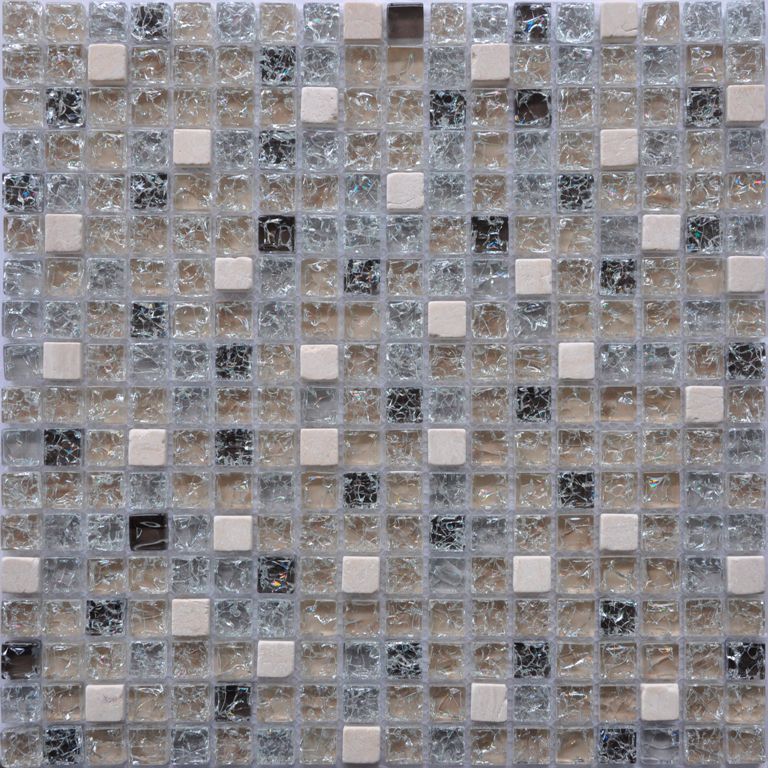Мозаика стеклянная, 15*15*6 (300*300), GS100B 