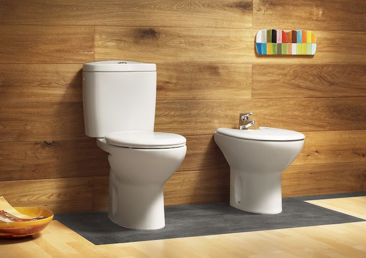 Низ к унитазу Roca Victoria, косой выпуск, белый
