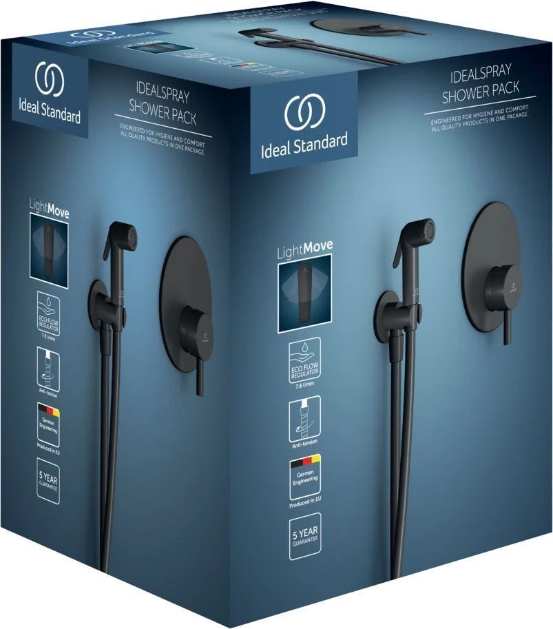 Гигиенический душ Ideal Standard IDEALSPRAY со смесителем, матовый черный
