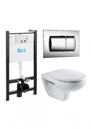 ПЭК VICTORIA : подв . унитаз + инсталяция + кнопка + сидение м / з