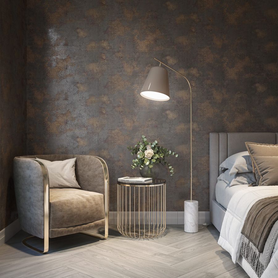 Обои виниловые на флизелиновой основе Ренессанс мотив, коричневый 