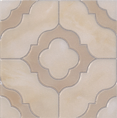 Вставка Помильяно бежевый лаппатированный обрезной 14,5х14,5