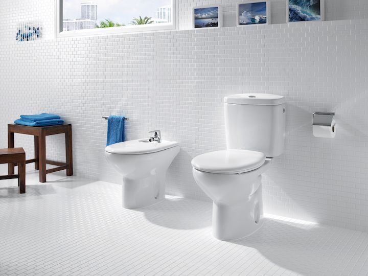 Низ к унитазу Roca Victoria, косой выпуск, белый