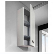 шкаф навесной GAP левый  / 34,4х20х80 /   ( белый глянцевый )  