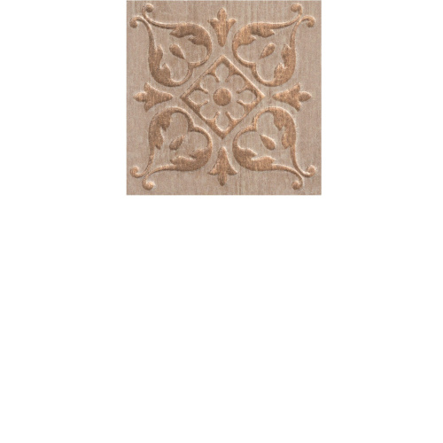 Вставка Браш Вуд 1 бежевый  9,9х9,9