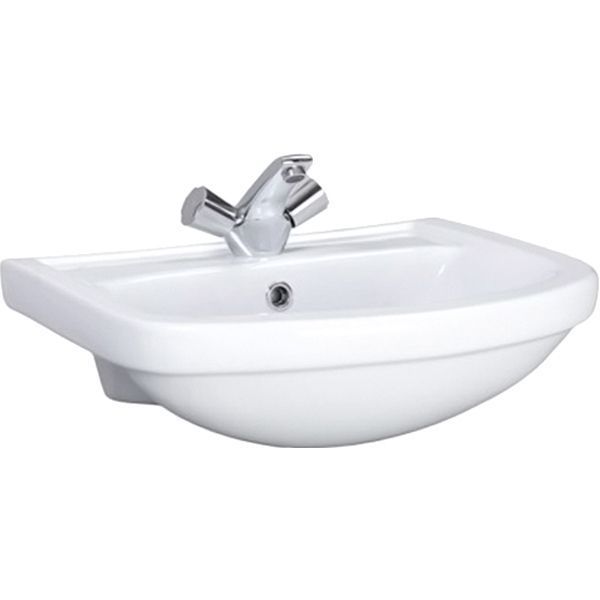 Раковина мебельная AQUATON 520х440х195 санфаянс, белый
