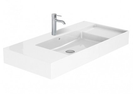 раковина на столешницу INSPIRA SQUARE UNIK,  / 100х49 /  ( белый )  