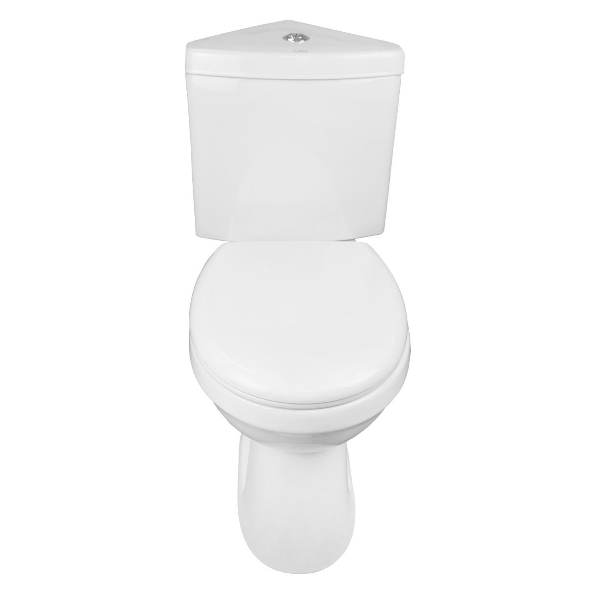 Унитаз - компакт угловой микролифт полипропилен Creo Ceramique Проджект 380х740х755