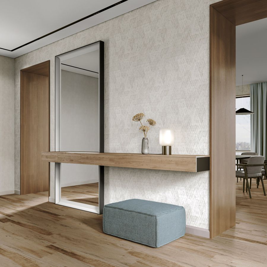 Обои виниловые на флизелиновой основе Коллаж мотив, белый 