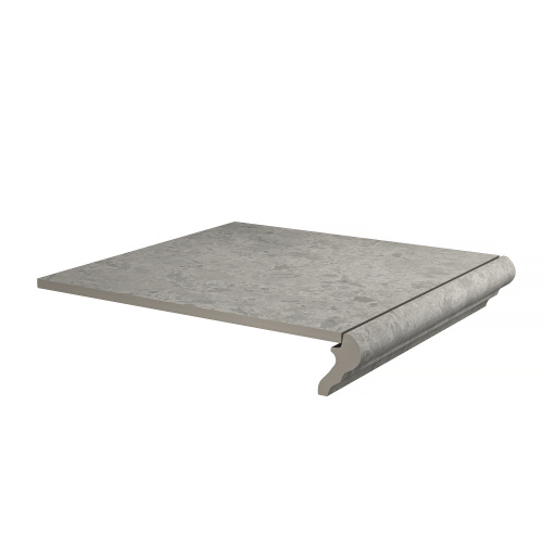 Ступень фронтальная Ферони серый матовый обрезной 30х30