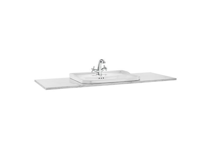 столешница мраморная CARMEN  / 130х49,5 /  ( verano white )  
