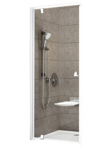 Душевая дверь Ravak Pivot PDOP1-80 белая, стекло прозрачное