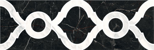 Бордюр Фрагонар наборный чёрный  30х9,9