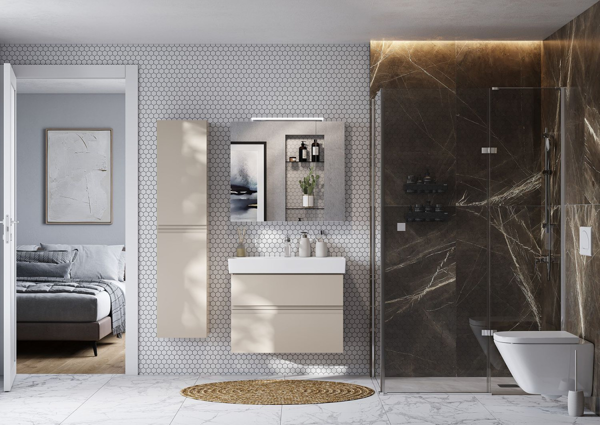 Раковина мебельная ROCA OLETA 800 мм, фарфор, белая