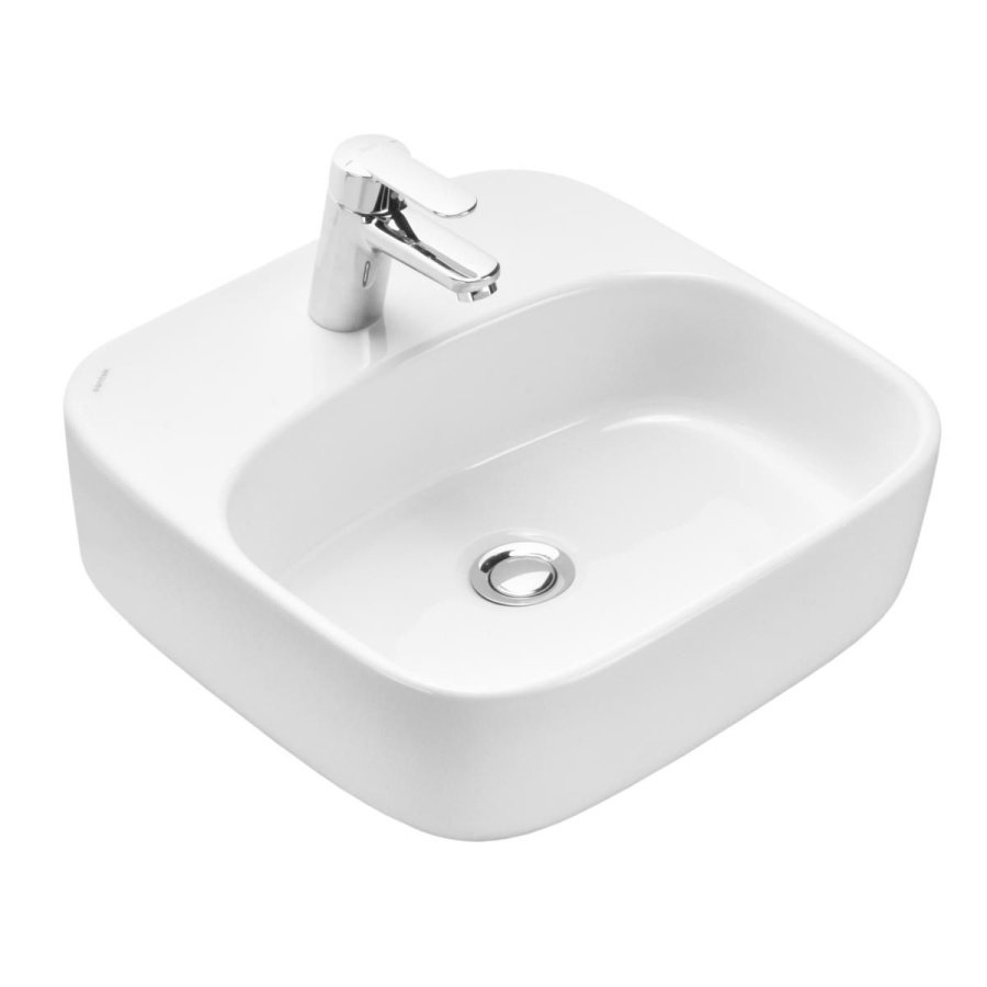 Раковина наклалная AQUATON Одри 420х420х130 фарфор, белый