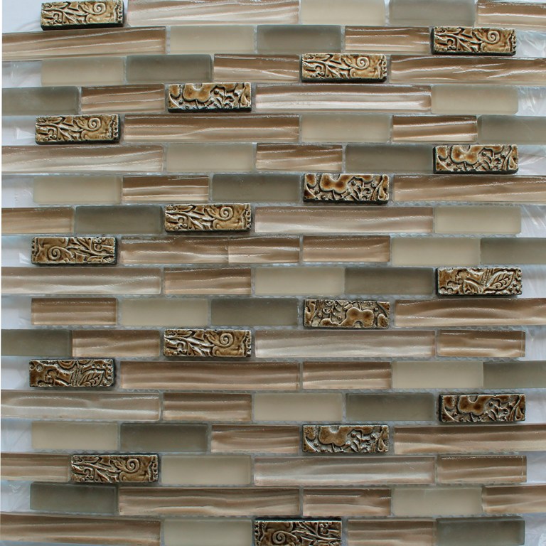 Мозаика стеклянная, 15*48*8 (300*300), SZ003 