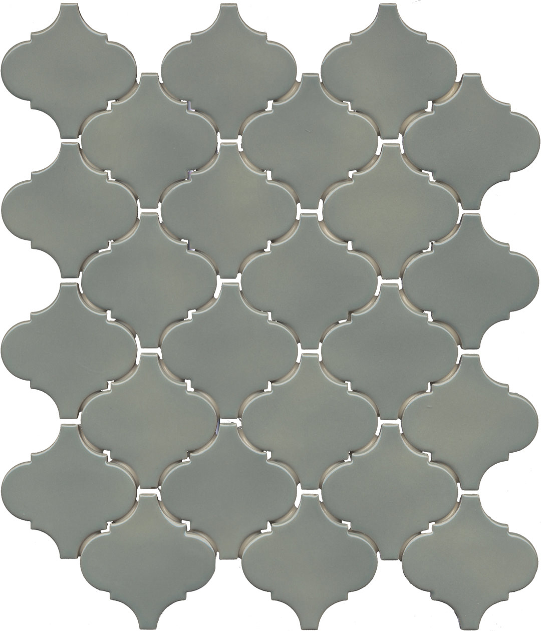 Арабески Марокко зелёный глянцевый 26x30