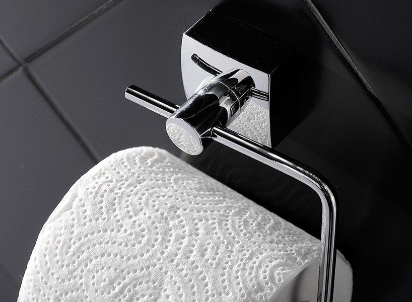 Держатель туалетной бумаги без крышки Fixsen Kvadro, хром