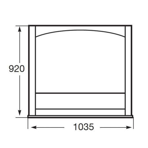 зеркало AMERICA 105  ( орех )  