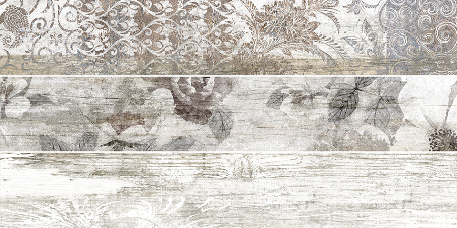 Next Плитка настенная серый узор 25х50 