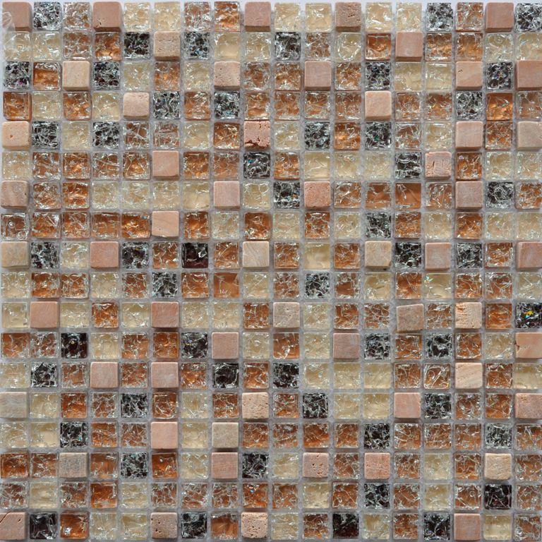Мозаика стеклянная, 15*15*8 (300*300), GS091B 