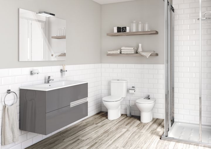 Низ к унитазу Roca Victoria, косой выпуск, белый