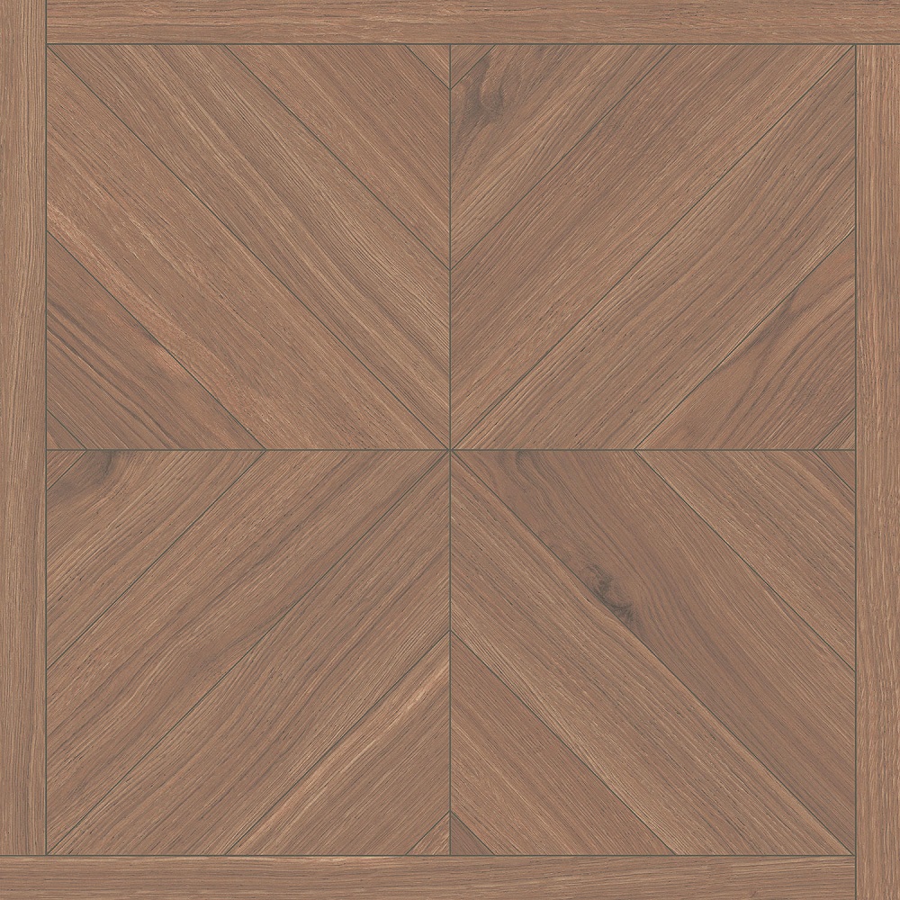 Декор Альберони коричневый матовый обрезной 60x60
