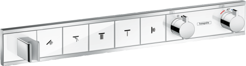 Hansgrohe 15358400 RainSelect Термостат, скрытого монтажа, для 5 потребителей, белый/хром