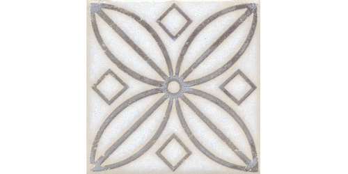 Вставка Амальфи 7 орнамент коричневый  9,8х9,8