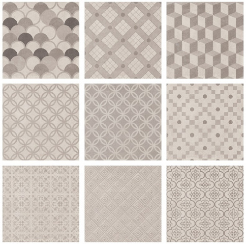 Карнаби-стрит орнамент бежевый 20х20