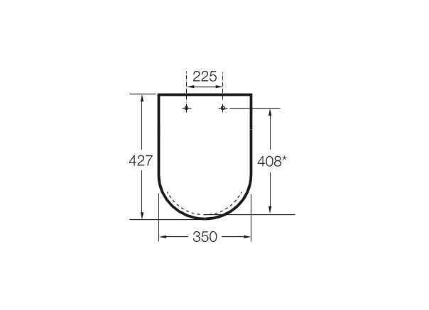 крышка / сидение GAP Clean Rim  ( бел )  