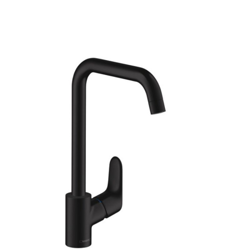 Hansgrohe 31820670 Focus M41 Кухонный смеситель однорычажный, 260, 1 jet, матовый черный