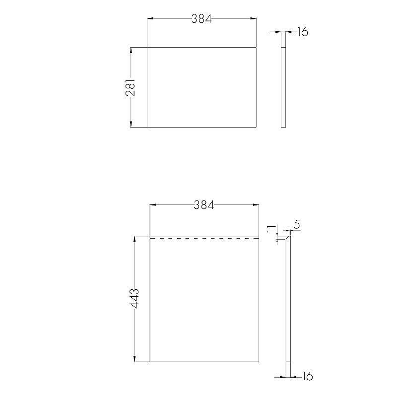 Фасад для тумбы Aquaton Лондри 40 Белый