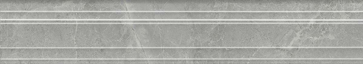 Бордюр Риальто дымчатый глянцевый обрезной 40x7,3
