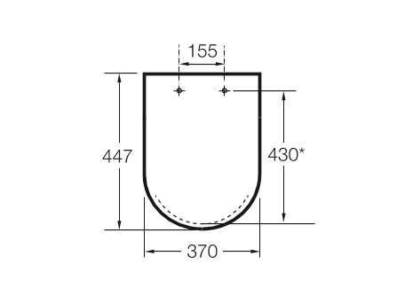 сиденье / крышка ACCESS  ( бел )  