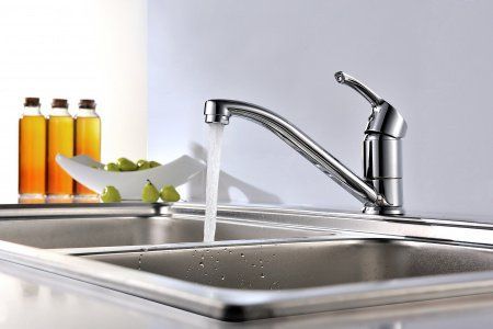Смеситель для кухни с поворотным изливом, 35 картридж, хром 