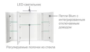 зеркальный шкаф ETNA  / 80 /  (дуб верона)  