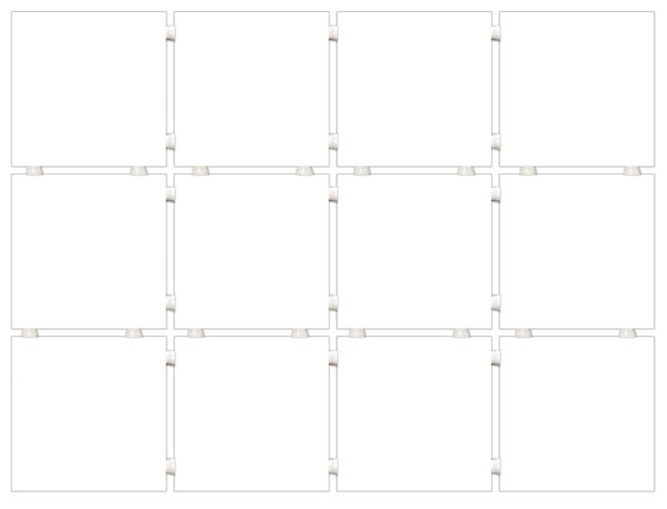 Конфетти белый матовый 29,8х39,8 из 12 частей 9,8x9,8