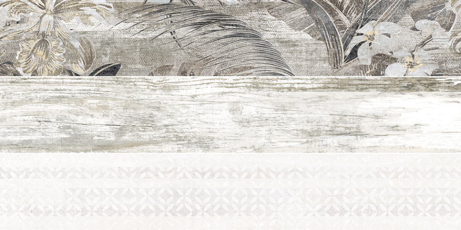 Next Плитка настенная серый узор 25х50 