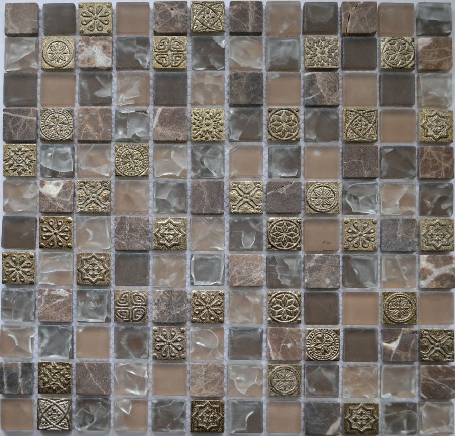 Мозаика стеклянная, 23*23*8 (300*300), 010 