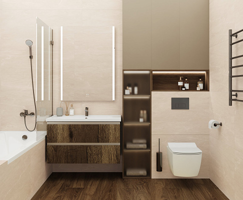 Керамогранит Стоун Дивайн Беж 60x60 / 60x120 CERADIM