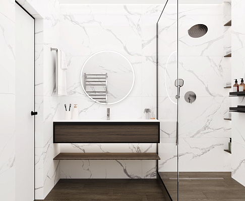 Керамогранит Калакатта Сплендид Сильвер 60x60 / 60x120 CERADIM