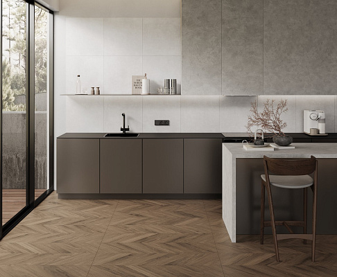 Керамогранит Вуд Латина Браун Шеврон 60x120 LAPARET